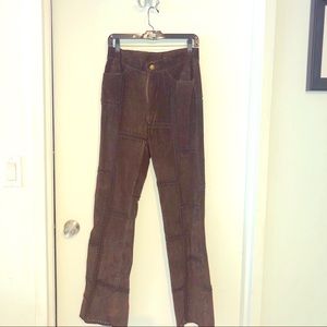 Suede vintage inspired Wilson’s Leather pants